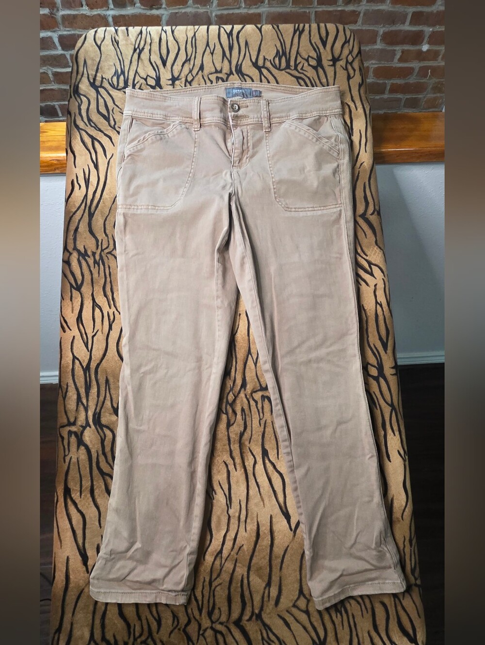 Torrid Khaki Convertible Roll Tab Cargo Pants Tan Beige 12 EUC